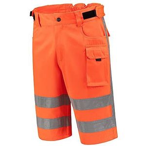 Tricorp 503006 Safety RWS - EN ISO 20471 korte werkbroek, 80% polyester/20% katoen, 280 g/m², fluororanje, maat 58