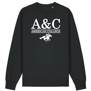 AMERICAN COLLEGE USA JOGGING SET HEREN ZWART MAAT S DECONTRACTE, Zwart, S