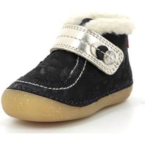 Kickers Uniseks kinderen So Schuss plat Oxford, Marine Gold Fancy, 20 EU