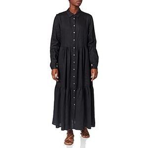 APART Fashion Dames Volants jurk, zwart, 34-46