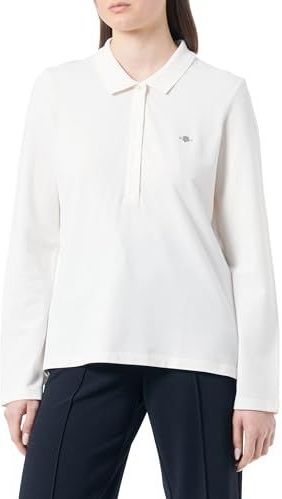 Gant - Damesshirt - Katoen - Nauwsluitend Model - Lange Mouwen - Platte Kraag