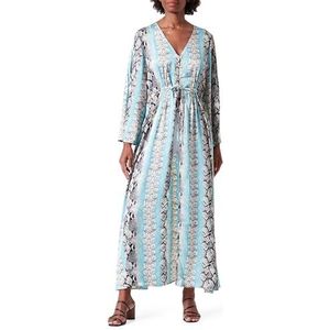 MAHISHA Dames Beach Kaftan 19323119-MA01, BLAUW Veelkleurig, S, Beach Kaftan, S