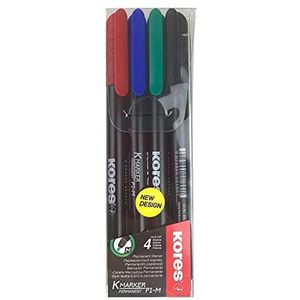 Kores M22140 permanent marker FINE ""FUN"", 24 stuks ronde doos