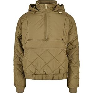 Urban Classics Dames Dames Dames Oversized Diamond Quilted Pull Over Jacket Jas, tiniolive, S