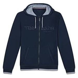 Teddy Smith GICLASS Hoody Sweatshirt met capuchon, Blue Ocean, XS, heren, Blauwe Oceaan, XS