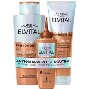 L'Oréal Paris - Elvital Fiber Booster - Anti-haarverlies Set - Shampoo - Conditioner - Serum - 3-delig - 200 ml - 102 ml
