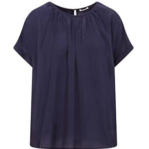 Seidensticker Dames Regular Fit korte mouw Blouse, donkerblauw, 36, donkerblauw, 36