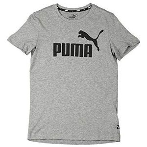 PUMA T-shirt met ESS-logo voor kinderen, T-shirt B, middelgrijs, heather, 104