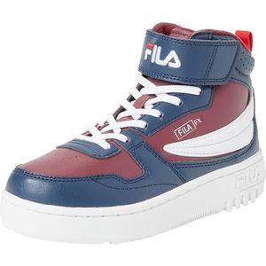 FILA Fxventuno Velcro Kids Sneakers voor kinderen, Tawny Port FILA Navy, 35 EU