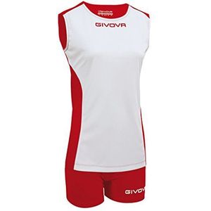 Givova KITV06 Unisex volwassenen, wit-rood, L