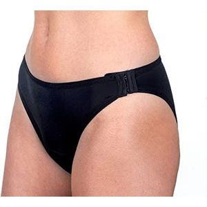 Menstruatiebroek, afneembaar, wasbaar en herbruikbaar, kleur zwart, maat XS (34/36)