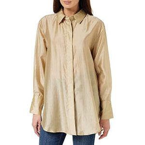 Minus Meredy Shirt | Beige Dames Tops | Lente Shirt Dames | Maat 6