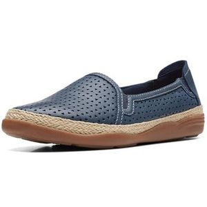 Clarks Elaina Rubin Slipper, voor dames, marineblauw leer, 35,5 EU, Marineblauw leer, 35.5 EU