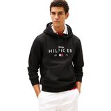 Tommy Hilfiger Mannen MERK LIEFDE BIG HILFIGER HOODIE MW0MW41427 Pullover Hoodie, ZWART, XS, Zwart (zwart), XS