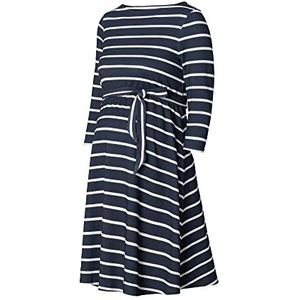 ESPRIT Maternity Damesjurk met 3/4 mouwen, gestreept, donkerblauw-405, XS