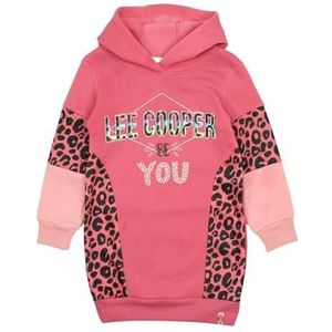 Lee Cooper Vestido Niña casual jurk voor meisjes, Rosé, 10 jaar