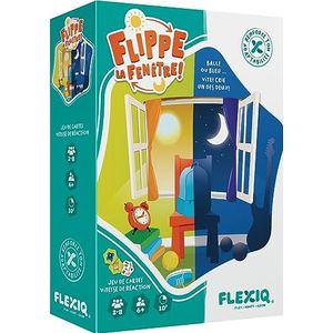 Asmodee FlexiQ Flippe het raam – gezelschapsspellen – kaartspellen – observatie- en snelheidsspellen – spelletjes voor kinderen vanaf 6 jaar – 2 tot 8 spelers – Franse versie