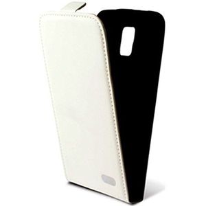 KSIX B8525FU90B Flip Up Case voor Sumsung Galaxy S5 wit
