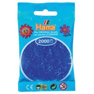 Desconocido Hama parels 501-36 - Mini 2000 neon stuk blauw [geïmporteerd uit Duitsland]