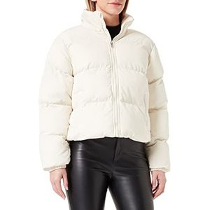 Urban Classics Dames Dames Short Peached Puffer Jacket Jacket Jacket, witzand., S