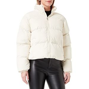 Urban Classics Dames Dames Short Peached Puffer Jacket Jacket, witzand., 5XL