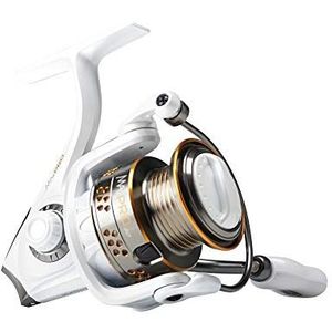 Abu Garcia Max Pro Spinning Reel, Maat 40 (1523234), Handgreep rechts/Links, Grafiet Body, Corrosiebestendig, Bewerkte Aluminium Spoel, Vilt Front Drag, Grijs, 49 - Doos