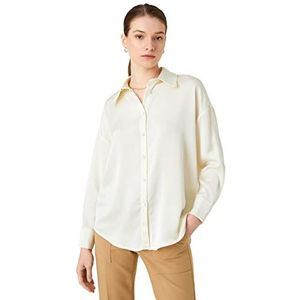 Koton Damesshirt met lange mouwen, Off White (001), 38