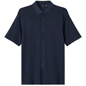 NAME IT Jongens NLMREST SS Pique Shirt hemd, Navy Blazer, 158/164, navy blazer, 158/164 cm
