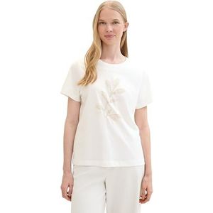 TOM TAILOR T-shirt voor dames, 10315 - Whisper White, XXL