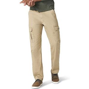 Wrangler Authentics Men's Stretch Cargo Pant, Elmwood, 34W x 29L