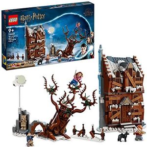 LEGO 76407 Harry Potter Het Krijsende Krot & De Beukwilg, Tovenaarswereld 2-in-1 Speelgoed Set met Huis en Poppetjes, Leuk Cadeau voor Kinderen