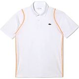 Lacoste DH5180 Polos, Wit/White-Flashy Orange, S Men's, wit/oranje, S