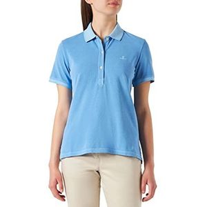 GANT Sunfaded Ss Polo Pique Poloshirt voor dames, azuurblauw, XS