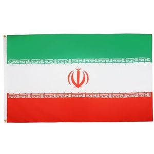 Iran Vlag 250x150 cm - Iranese - Perzische Grote vlaggen 150 x 250 cm - Banner 5x8 ft Hoge kwaliteit - AZ FLAG