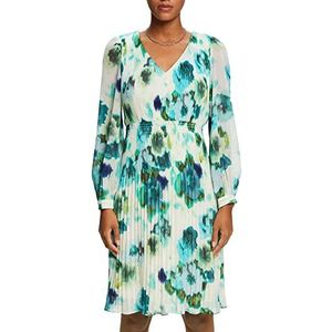 Esprit Collection mini-jurk met bloemenprint, 323/Citrus Green 4, 38