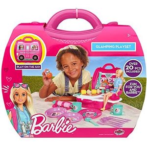 Cefa Toys Malletin camping en grill Glamping Barbie, Fuchsia (00926)
