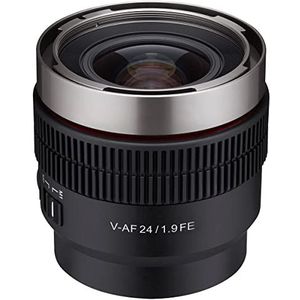 Samyang 24mm T1.9 Full Frame Groothoek Cine Auto Focus Lens voor Sony E (SYCAF24-NEX)