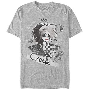 Disney Classics DNCA - ARTSY CRUELLA Unisex Crew neck T-Shirt Melange grey 2XL