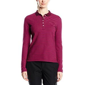 Tommy Hilfiger Dames poloshirt, meerkleurig (Bright Magenta/Port Wine 906), 36