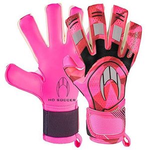 HO Soccer Supremo Pro II Negative Flash Pink Keepershandschoenen, uniseks, volwassenen, roze/zwart/grijs, 11