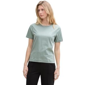 TOM TAILOR T-shirt voor dames, 16005 - Green Mist, XL