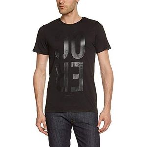 Jack and Jones T-shirt met korte mouwen voor heren, Zwarte print 2, L