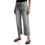 Street One Damesjeans met sierstenen, lichtgrijs gewassen, 25