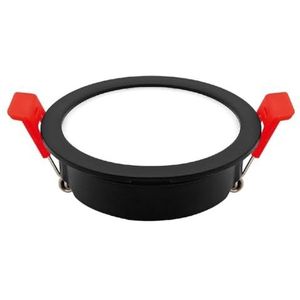Led-ring, rond, compact, 7 W, CCT, zwart