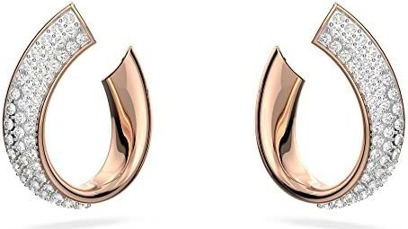 Swarovski - Exist - Ringoorbellen - Wit - Roségoudkleurige Toplaag