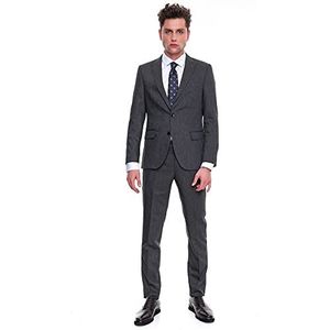 Bonamaison Men's TRMRVN100282 Business Suit Pants Set, Zwart, 48