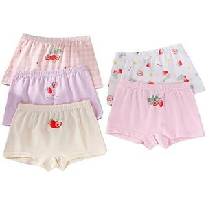 CM-Kid Boxershorts voor meisjes, onderbroek, boxershort, aardbeienrood, 140 cm