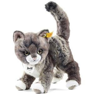 Steiff 099335 - Kitty kat staand, 25 cm, grijs/beige