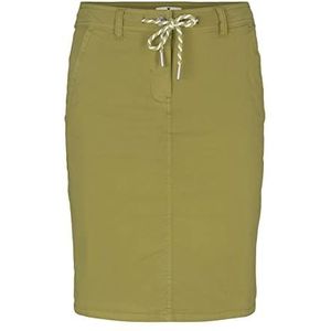 TOM TAILOR Dames Rok met trekkoord in de taille 1025861, 26776 - Gecko Green, 36