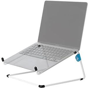 R-Go Tools R-Go Steel Office Laptopstandaard, Robust laptop verhoger, Ergonomische notebookstandaard, Geschikt voor 10"-22" laptop, Wit